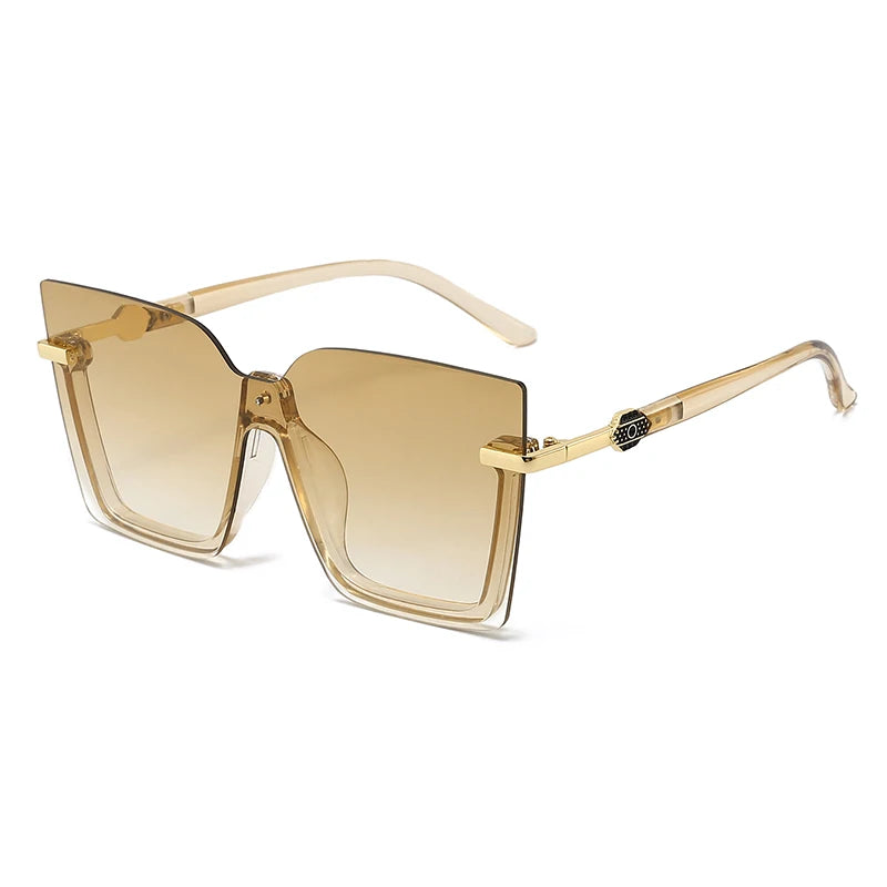 Óculos de Sol Quadrado Oversized com Proteção UV400