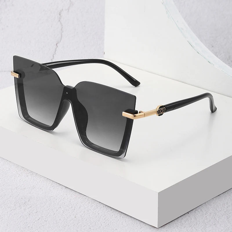 Óculos de Sol Quadrado Oversized com Proteção UV400